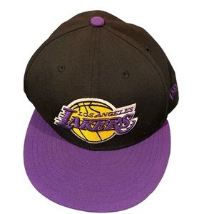 NBA 9Fifty LOS ANGELES LAKERS Black 950 Adjustable Snapback Cap New Era Hat